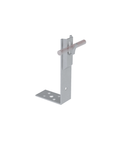 Угловой держатель зажимной для прутка Ø 5-8 мм H60 мм HD КМ-Профиль (UDZ-H60-D5-8 HD) в Балашихе Монтажные материалы Pintop.ru