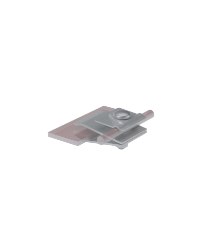 Фальцевый держатель H60 мм для прутка Ø 5-10 мм CU КМ-Профиль (FD-H60-D5-10 CU) в Балашихе Монтажные материалы Pintop.ru