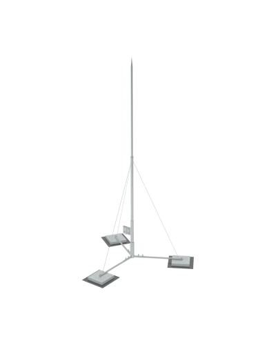 Вольностоящая молниеприемная мачта составная H2,5 м HD КМ-Профиль (VMR-H2.5 HD) в Балашихе Монтажные материалы Pintop.ru