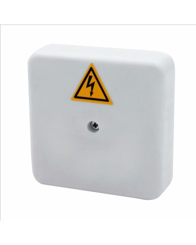 Коробка распределительная огнестойкая КРОПС-П0, IP41, габаритные размеры 75х75х20 мм, для кабелей сечением до 4 мм2, 4 клеммы КМ-Профиль (FRJB-KM-P0-4-04-КРОПС-IP41) в Балашихе Распределительные коробки Pintop.ru