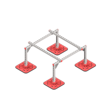 Опорная конструкция для установки оборудования TECHNORAPTOR FOOT 1000х1000 КМ-профиль (KM-TR-F-SSEI-1000-1000)