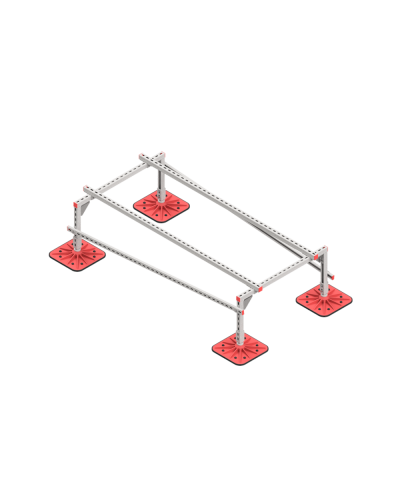 Опорная конструкция для установки оборудования TECHNORAPTOR FOOT 1000х2000 тип 1 HD КМ-профиль (KM-TR-F-SSEI-1000-2000-1 HD) в Балашихе Системы видеонаблюдения Pintop.ru