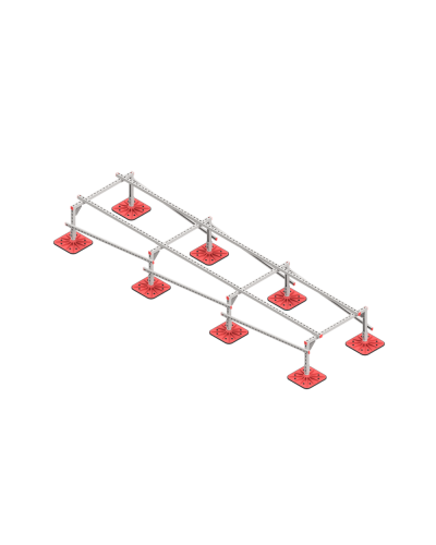 Опорная конструкция для установки оборудования TECHNORAPTOR FOOT 1000х4000 HD КМ-профиль (KM-TR-F-SSEI-1000-4000 HD) в Балашихе Системы видеонаблюдения Pintop.ru