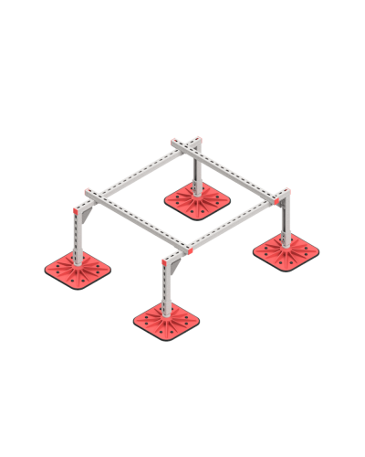 Опорная конструкция для установки оборудования TECHNORAPTOR FOOT 1200х1000 HD КМ-профиль (KM-TR-F-SSEI-1200-1000 HD) в Балашихе Системы видеонаблюдения Pintop.ru