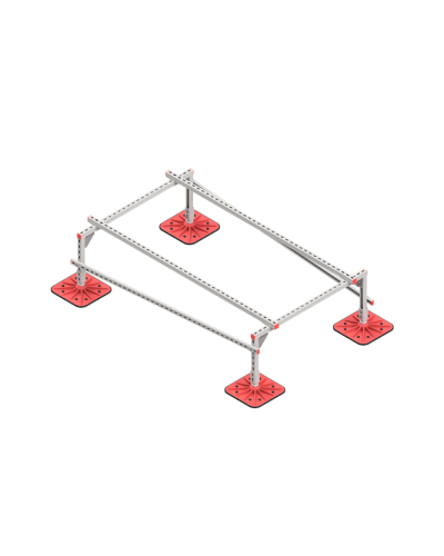 Опорная конструкция для установки оборудования TECHNORAPTOR FOOT 1200х2000 тип 1 КМ-профиль (KM-TR-F-SSEI-1200-2000-1) в Балашихе Системы видеонаблюдения Pintop.ru