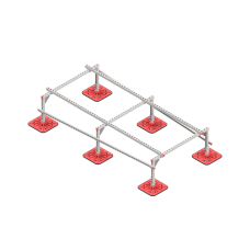 Опорная конструкция для установки оборудования TECHNORAPTOR FOOT 1200х2500 КМ-профиль (KM-TR-F-SSEI-1200-2500)