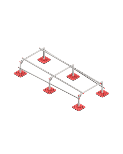 Опорная конструкция для установки оборудования TECHNORAPTOR FOOT 1200х3000 тип 1 HD КМ-профиль (KM-TR-F-SSEI-1200-3000-1 HD) в Балашихе Системы видеонаблюдения Pintop.ru
