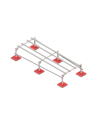 Опорная конструкция для установки оборудования TECHNORAPTOR FOOT 1200х3000 тип 2 КМ-профиль (KM-TR-F-SSEI-1200-3000-2) в Балашихе Системы видеонаблюдения Pintop.ru