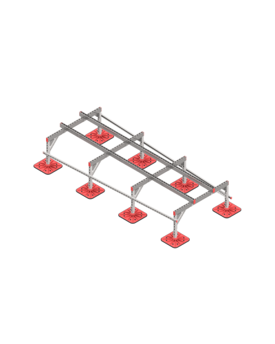 Опорная конструкция для установки оборудования TECHNORAPTOR FOOT 1200х3000 тип 3 КМ-профиль (KM-TR-F-SSEI-1200-3000-3) в Балашихе Системы видеонаблюдения Pintop.ru