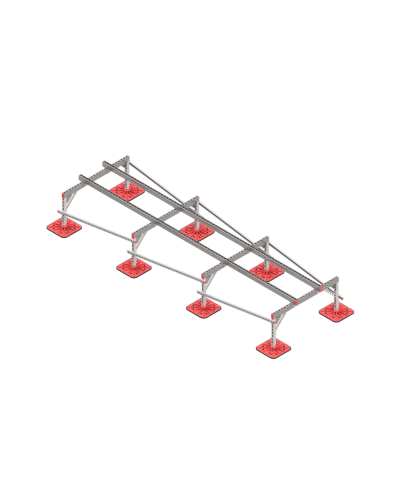 Опорная конструкция для установки оборудования TECHNORAPTOR FOOT 1200х4000 тип 1 HD КМ-профиль (KM-TR-F-SSEI-1200-4000-1 HD) в Балашихе Системы видеонаблюдения Pintop.ru