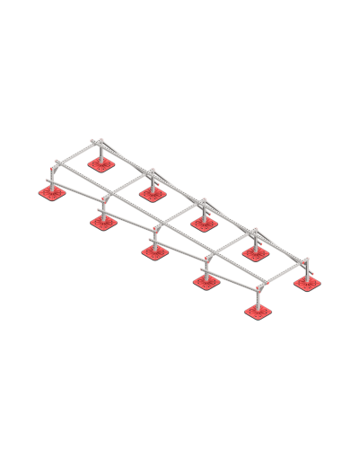 Опорная конструкция для установки оборудования TECHNORAPTOR FOOT 1200х5000 тип 2 КМ-профиль (KM-TR-F-SSEI-1200-5000-2) в Балашихе Системы видеонаблюдения Pintop.ru
