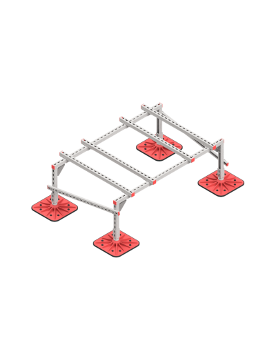 Опорная конструкция для установки оборудования TECHNORAPTOR FOOT 1500х1000 тип 2 HD КМ-профиль (KM-TR-F-SSEI-1500-1000-2 HD) в Балашихе Системы видеонаблюдения Pintop.ru