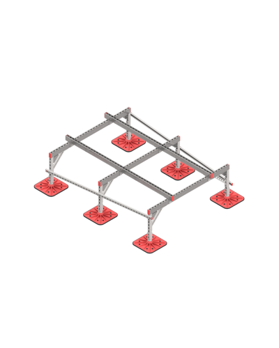 Опорная конструкция для установки оборудования TECHNORAPTOR FOOT 1500х2000 тип 2 HD КМ-профиль (KM-TR-F-SSEI-1500-2000-2 HD) в Балашихе Системы видеонаблюдения Pintop.ru
