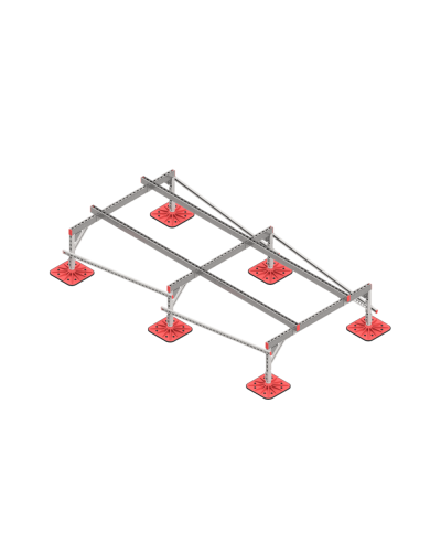 Опорная конструкция для установки оборудования TECHNORAPTOR FOOT 1500х3000 тип 1 КМ-профиль (KM-TR-F-SSEI-1500-3000-1) в Балашихе Системы видеонаблюдения Pintop.ru