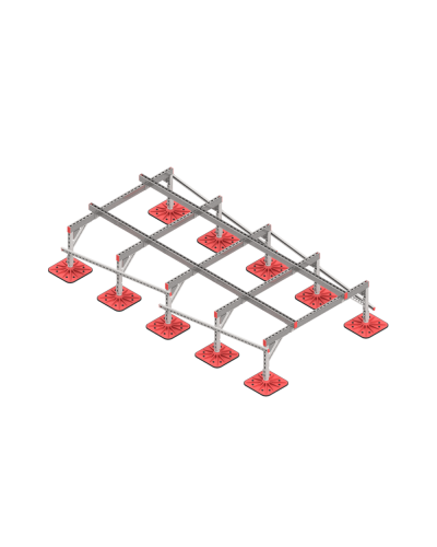 Опорная конструкция для установки оборудования TECHNORAPTOR FOOT 1500х3000 тип 3 HD КМ-профиль (KM-TR-F-SSEI-1500-3000-3 HD) в Балашихе Системы видеонаблюдения Pintop.ru