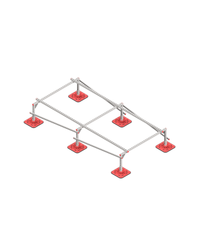 Опорная конструкция для установки оборудования TECHNORAPTOR FOOT 1500х3000 тип 4 HD КМ-профиль (KM-TR-F-SSEI-1500-3000-4 HD) в Балашихе Системы видеонаблюдения Pintop.ru