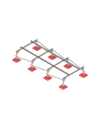 Опорная конструкция для установки оборудования TECHNORAPTOR FOOT 1500х3500 КМ-профиль (KM-TR-F-SSEI-1500-3500) в Балашихе Системы видеонаблюдения Pintop.ru