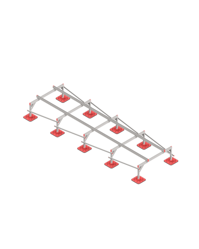 Опорная конструкция для установки оборудования TECHNORAPTOR FOOT 1500х5000 КМ-профиль (KM-TR-F-SSEI-1500-5000) в Балашихе Системы видеонаблюдения Pintop.ru