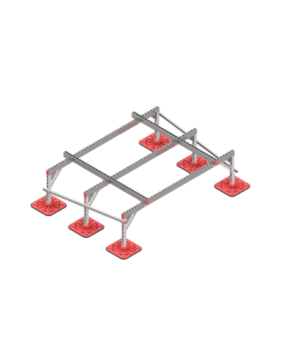 Опорная конструкция для установки оборудования TECHNORAPTOR FOOT 2000х1500 тип 1 HD КМ-профиль (KM-TR-F-SSEI-2000-1500-1 HD) в Балашихе Системы видеонаблюдения Pintop.ru
