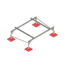 Опорная конструкция для установки оборудования TECHNORAPTOR FOOT 2000х1500 тип 2 КМ-профиль (KM-TR-F-SSEI-2000-1500-2)