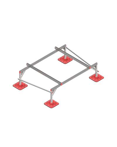Опорная конструкция для установки оборудования TECHNORAPTOR FOOT 2000х1500 тип 2 HD КМ-профиль (KM-TR-F-SSEI-2000-1500-2 HD) в Балашихе Системы видеонаблюдения Pintop.ru