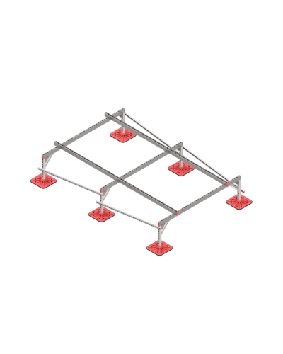 Опорная конструкция для установки оборудования TECHNORAPTOR FOOT 2000х3000 тип 1 КМ-профиль (KM-TR-F-SSEI-2000-3000-1) в Балашихе Системы видеонаблюдения Pintop.ru