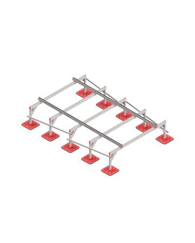 Опорная конструкция для установки оборудования TECHNORAPTOR FOOT 2000х3000 тип 2 КМ-профиль (KM-TR-F-SSEI-2000-3000-2) в Балашихе Системы видеонаблюдения Pintop.ru