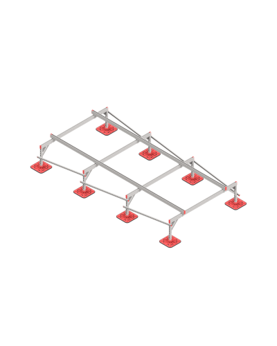 Опорная конструкция для установки оборудования TECHNORAPTOR FOOT 2000х4000 КМ-профиль (KM-TR-F-SSEI-2000-4000) в Балашихе Системы видеонаблюдения Pintop.ru