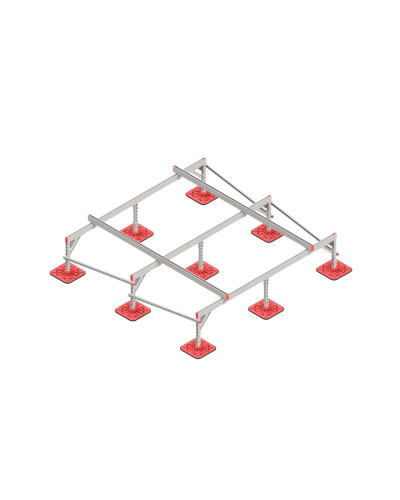 Опорная конструкция для установки оборудования TECHNORAPTOR FOOT 2500х2500 HD КМ-профиль (KM-TR-F-SSEI-2500-2500 HD) в Балашихе Системы видеонаблюдения Pintop.ru