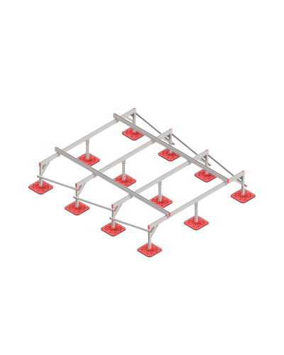 Опорная конструкция для установки оборудования TECHNORAPTOR FOOT 2500х3000 тип 2 КМ-профиль (KM-TR-F-SSEI-2500-3000-2) в Балашихе Системы видеонаблюдения Pintop.ru