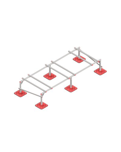 Опорная конструкция для установки оборудования TECHNORAPTOR FOOT 3000х1200 тип 2 HD КМ-профиль (KM-TR-F-SSEI-3000-1200-2 HD) в Балашихе Системы видеонаблюдения Pintop.ru