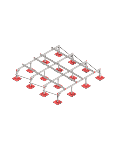 Опорная конструкция для установки оборудования TECHNORAPTOR FOOT 3000х3000 HD КМ-профиль (KM-TR-F-SSEI-3000-3000 HD) в Балашихе Системы видеонаблюдения Pintop.ru