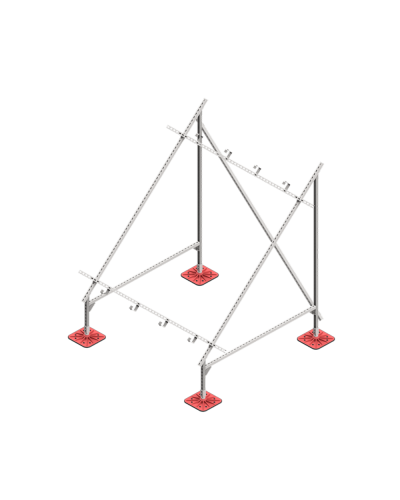 Опорная конструкция для установки солнечной панели/коллектора TECHNORAPTOR FOOT HD КМ-профиль (KM-TR-F-SSfSPI-C HD) в Балашихе Системы видеонаблюдения Pintop.ru