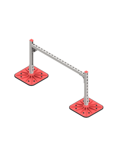 Опорная конструкция для горизонтальных прямоугольных воздуховодов и металлических лотков кабеленесущих систем TECHNORAPTOR FOOT 1000х500 КМ-профиль (KM-TR-F-SSHRAD-1000-500) в Балашихе Системы видеонаблюдения Pintop.ru