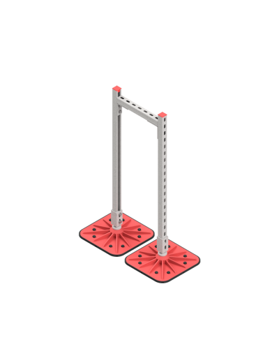 Опорная конструкция для горизонтальных прямоугольных воздуховодов и металлических лотков кабеленесущих систем TECHNORAPTOR FOOT 350х1000 HD КМ-профиль (KM-TR-F-SSHRAD-350-1000 HD) в Балашихе Системы видеонаблюдения Pintop.ru