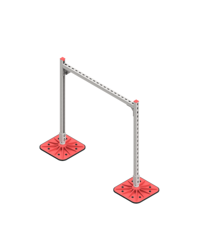Опорная конструкция для горизонтальных прямоугольных воздуховодов и металлических лотков кабеленесущих систем TECHNORAPTOR FOOT 1000х1000 HD КМ-профиль (KM-TR-F-SSHRAD-1000-1000 HD) в Балашихе Системы видеонаблюдения Pintop.ru