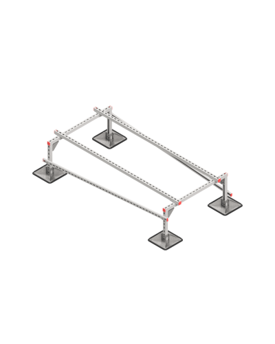 Опорная конструкция для установки оборудования TECHNORAPTOR STEELFOOT 1000х2000 тип 1 КМ-профиль (KM-TR-STF-SSEI-1000-2000-1) в Балашихе Системы видеонаблюдения Pintop.ru