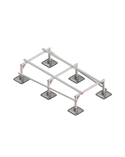 Опорная конструкция для установки оборудования TECHNORAPTOR STEELFOOT 1000х2000 тип 2 HD КМ-профиль (KM-TR-STF-SSEI-1000-2000-2 HD) в Балашихе Системы видеонаблюдения Pintop.ru