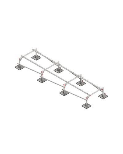 Опорная конструкция для установки оборудования TECHNORAPTOR STEELFOOT 1000х4000 КМ-профиль (KM-TR-STF-SSEI-1000-4000) в Балашихе Системы видеонаблюдения Pintop.ru