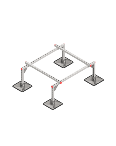 Опорная конструкция для установки оборудования TECHNORAPTOR STEELFOOT 1200х1000 КМ-профиль (KM-TR-STF-SSEI-1200-1000) в Балашихе Системы видеонаблюдения Pintop.ru