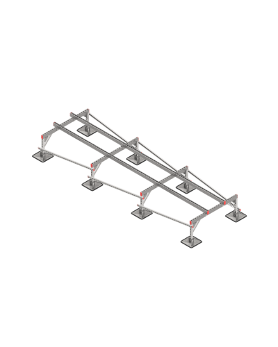 Опорная конструкция для установки оборудования TECHNORAPTOR STEELFOOT 1200х4000 тип 1 КМ-профиль (KM-TR-STF-SSEI-1200-4000-1) в Балашихе Системы видеонаблюдения Pintop.ru