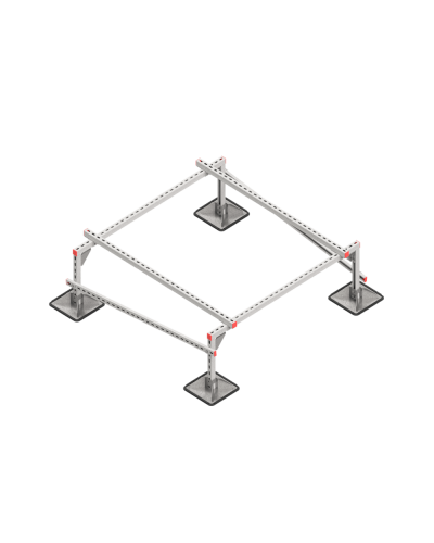 Опорная конструкция для установки оборудования TECHNORAPTOR STEELFOOT 1500х1500 тип 1 КМ-профиль (KM-TR-STF-SSEI-1500-1500-1) в Балашихе Системы видеонаблюдения Pintop.ru