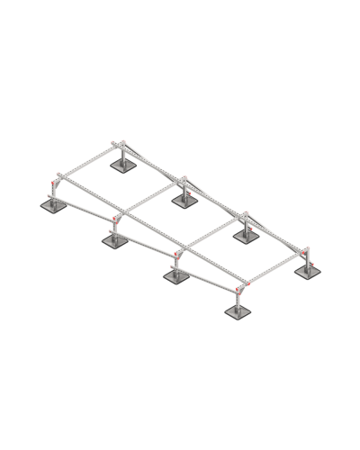 Опорная конструкция для установки оборудования TECHNORAPTOR STEELFOOT 1500х4000 тип 1 КМ-профиль (KM-TR-STF-SSEI-1500-4000-1) в Балашихе Системы видеонаблюдения Pintop.ru