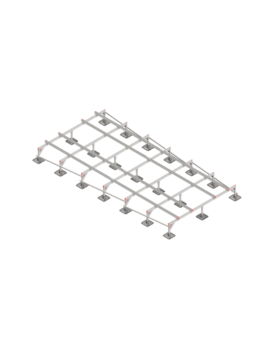 Опорная конструкция для установки оборудования TECHNORAPTOR STEELFOOT 3000х6000 тип 1 HD КМ-профиль (KM-TR-STF-SSEI-3000-6000-1 HD) в Балашихе Системы видеонаблюдения Pintop.ru