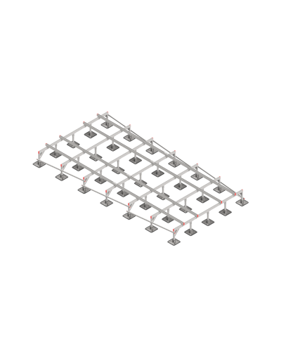 Опорная конструкция для установки оборудования TECHNORAPTOR STEELFOOT 3000х6000 тип 2 КМ-профиль (KM-TR-STF-SSEI-3000-6000-2) в Балашихе Системы видеонаблюдения Pintop.ru