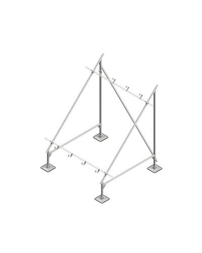 Опорная конструкция для установки солнечной панели/коллектора TECHNORAPTOR STEELFOOT КМ-профиль (KM-TR-STF-SSfSPI-C) в Балашихе Системы видеонаблюдения Pintop.ru