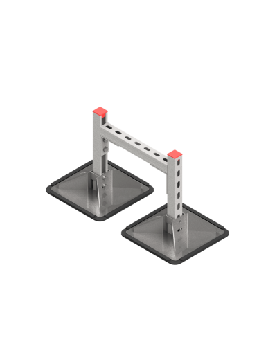 Опорная конструкция для горизонтальных прямоугольных воздуховодов и металлических лотков кабеленесущих систем TECHNORAPTOR STEELFOOT 350х500 HD КМ-профиль (KM-TR-STF-SSHRAD-350-500 HD) в Балашихе Системы видеонаблюдения Pintop.ru