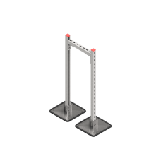 Опорная конструкция для горизонтальных прямоугольных воздуховодов и металлических лотков кабеленесущих систем TECHNORAPTOR STEELFOOT 350х1000 HD КМ-профиль (KM-TR-STF-SSHRAD-350-1000 HD)