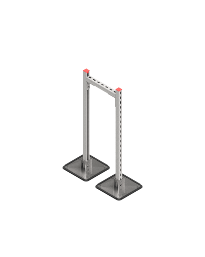 Опорная конструкция для горизонтальных прямоугольных воздуховодов и металлических лотков кабеленесущих систем TECHNORAPTOR STEELFOOT 350х1000 HD КМ-профиль (KM-TR-STF-SSHRAD-350-1000 HD) в Балашихе Системы видеонаблюдения Pintop.ru