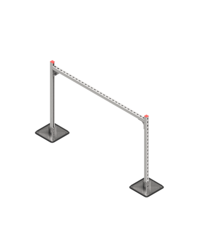 Опорная конструкция для горизонтальных прямоугольных воздуховодов и металлических лотков кабеленесущих систем TECHNORAPTOR STEELFOOT 1500х1000 HD КМ-профиль (KM-TR-STF-SSHRAD-1500-1000 HD) в Балашихе Системы видеонаблюдения Pintop.ru